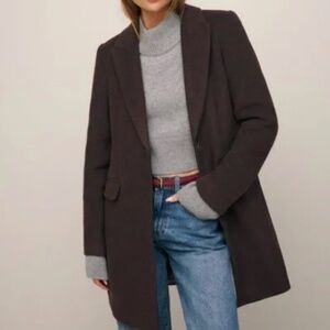 NWOT REFORMATION WHITMORE COAT | BROWN | SIZE XS